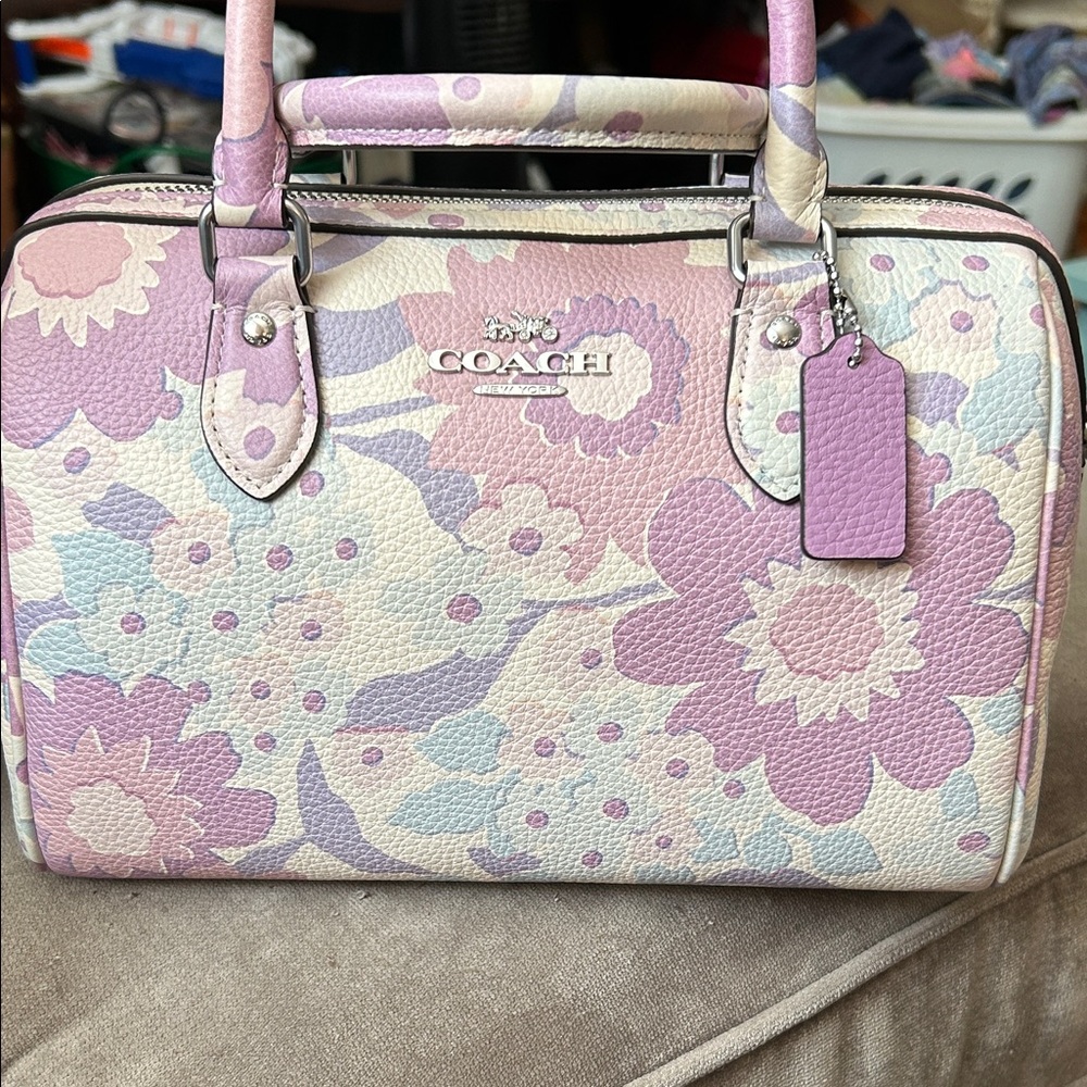 Coach Pastel Floral Women's Satchel
